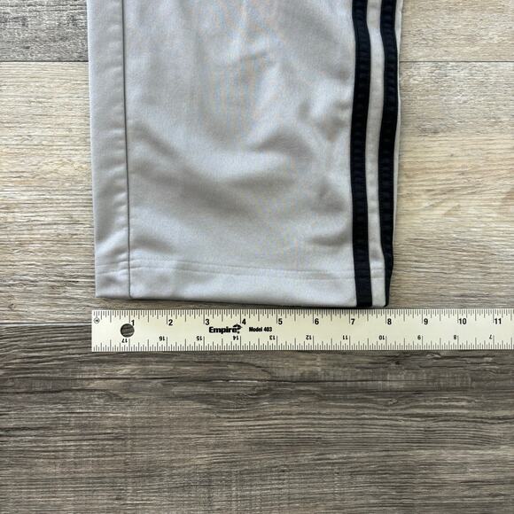Vintage Y2K Adidas Gray Black 3 Striped Mens L‎ Break Away Track Pants Tear Away - Picture 13 of 13